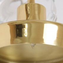 Kleine Pendellampe aus Messing SPLENDID Ø 16 cm von Aire Lighting, Bild 3: Die Pendellampe hat eine G9-Fassung für Halogenlampen bis 40 Watt (oder LED-Ersatz)