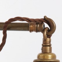 Messing-Wandleuchte mit Haken und Textilkabel von Aire Lighting, Bild 11