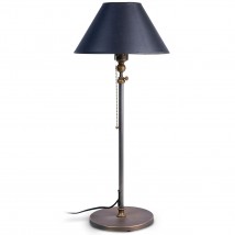 Nostalgic table light SUSSEX with fabric shade, height adjustable