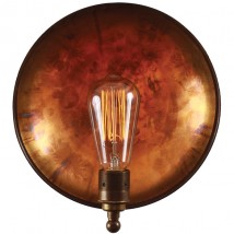 Nostalgische Wandleuchte mit Messing-Reflektor CULL von Aire Lighting, Bild 5: Ausführung „Alt-Messing patiniert“