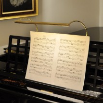 Exklusive Noten-Beleuchtung für Pianos und Klaviere, dimmbar, Messing