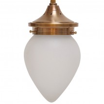 Zweiflammige Jugendstil-Wandleuchte PANNONIA II von Art Nouveau Lamps, Bild 19: Das Glas OHNE Dekorschliff