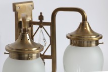Zweiflammige Jugendstil-Wandleuchte PANNONIA II von Art Nouveau Lamps, Bild 11