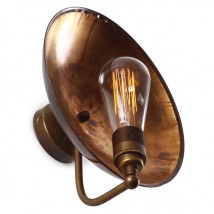 Nostalgische Wandleuchte mit Messing-Reflektor CULL von Aire Lighting, Bild 6: Ausführung „Alt-Messing patiniert“