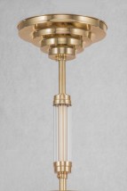 Schmale Stab-Deckenleuchte mit Glasstäbcheneinsatz PETIO IV von Art Nouveau Lamps, Bild 7