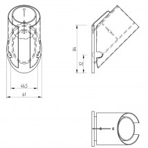 Minimalistische Kugel-Wandleuchte PIN aus Opalglas IP 44 von Örsjö Belysning, Bild 14