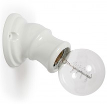 Kleine Porzellan-Wandlampe aus Italien