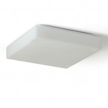 Quadratische Opalglas-Deckenleuchte LIBRIA, 32 cm/42 cm