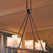 KERZENLEUCHTE HL 2430 Schmiedeeisen-Hängeleuchte