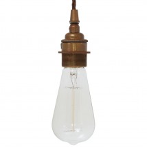 Schlichte Hängeleuchte zum Einsatz mit Edison-Glühlampe