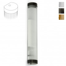 Schmale Art Déco-Wandleuchte LED IP44