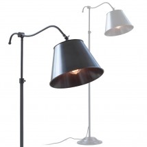 Französische Lese-Stehlampe aus Messing
