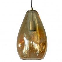 Irregular shaped glass drop light in different colors