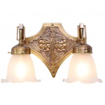 Zweiflammige Jugendstil-Wandleuchte SOLON WL V
