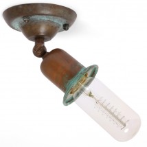 Einstellbare Decken-/Wandleuchte mit rustikaler Patina CIVETTA Ø 10 cm