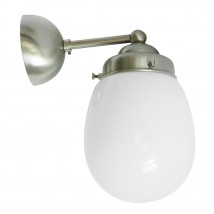 Kleine Wandleuchte mit Tropfen-Opalglas