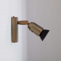 COMBLOU Messing-Strahler aus Frankreich von Atelier Lumin'Art, Bild 15: Ausführung Messing patiniert mit Firnis
