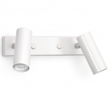 Eleganter Doppel-Wandstrahler aus Schweden PUCK von Örsjö Belysning, Bild 4: Die Doppel-Spotleuchte in Weiß