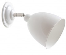 White retro wall-mounted spotlight with hinge FREIBURG