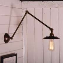 Gelenk-Wandleuchte mit kleinem Tellerschirm von Aire Lighting, Bild 4