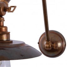 Gelenk-Wandleuchte mit kleinem Tellerschirm von Aire Lighting, Bild 6