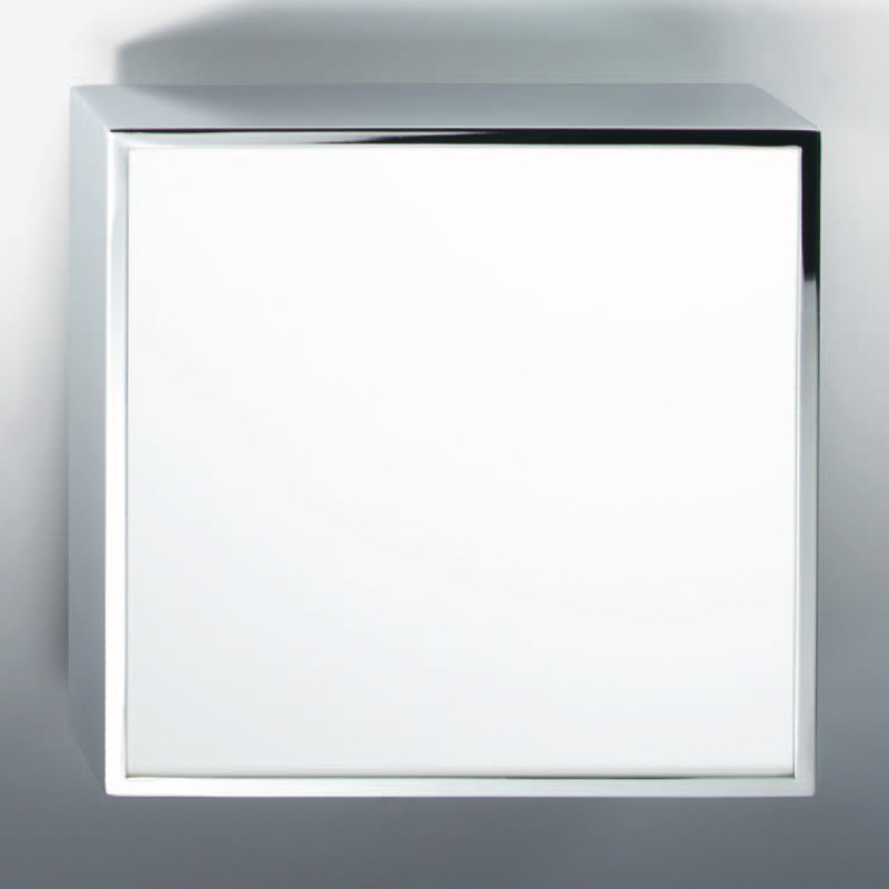 KARREE LED Exklusive Badezimmer-Deckenlampe IP44 10/18 cm: Die Badleuchte, Ausführung in Chrom