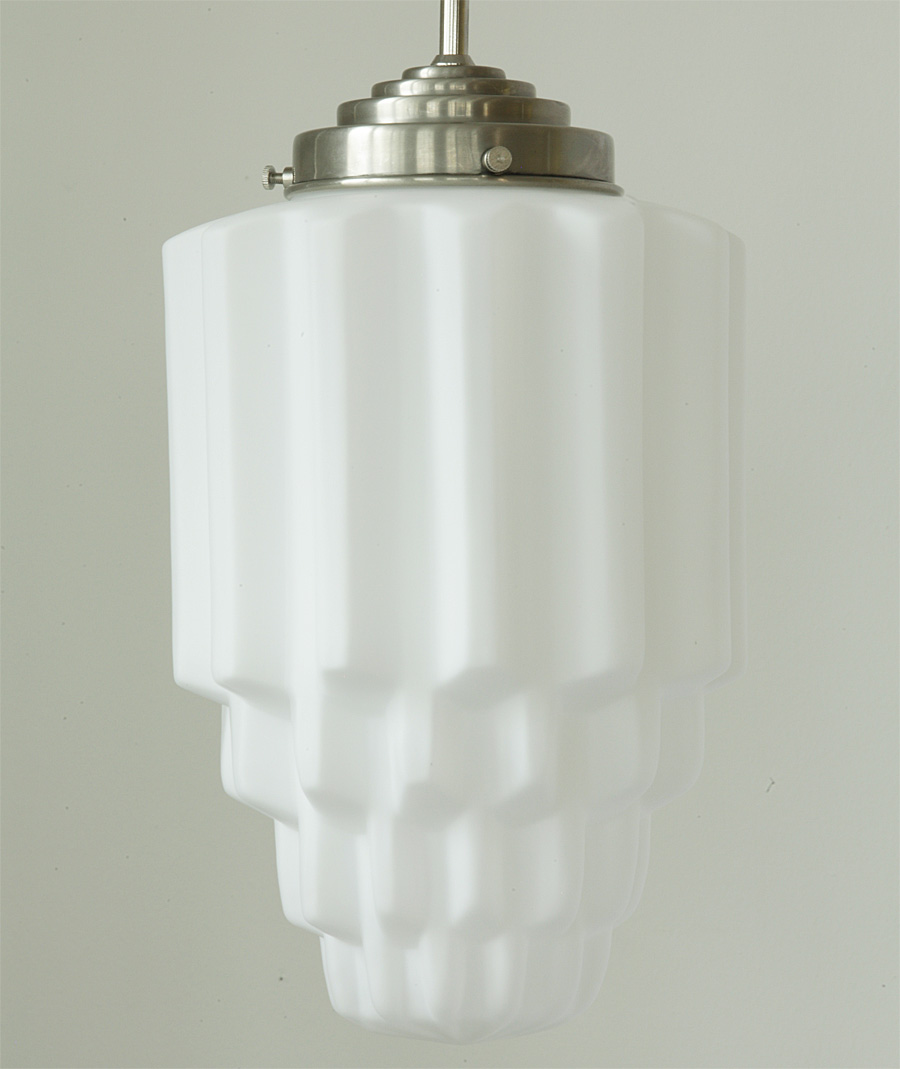 Stab-Pendelleuchte mit kristallförmigem matten Opalglas, Bild 3 Stab-Pendelleuchte mit kristallförmigem matten Opalglas, Bild 3