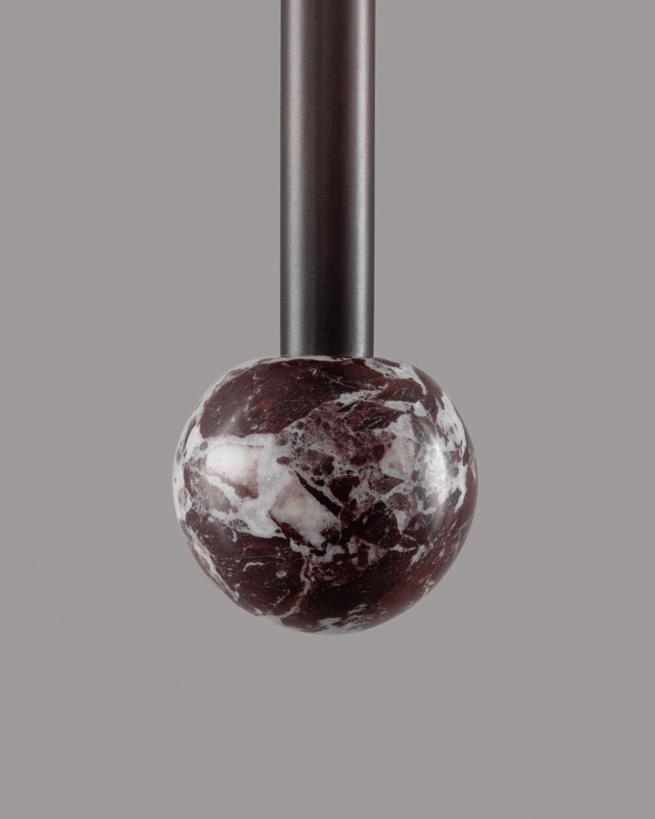 BABYLON DOUBLE Exclusive Brass Wall Light with Natural Marble: Bronze klassisch – Rosso Levanto