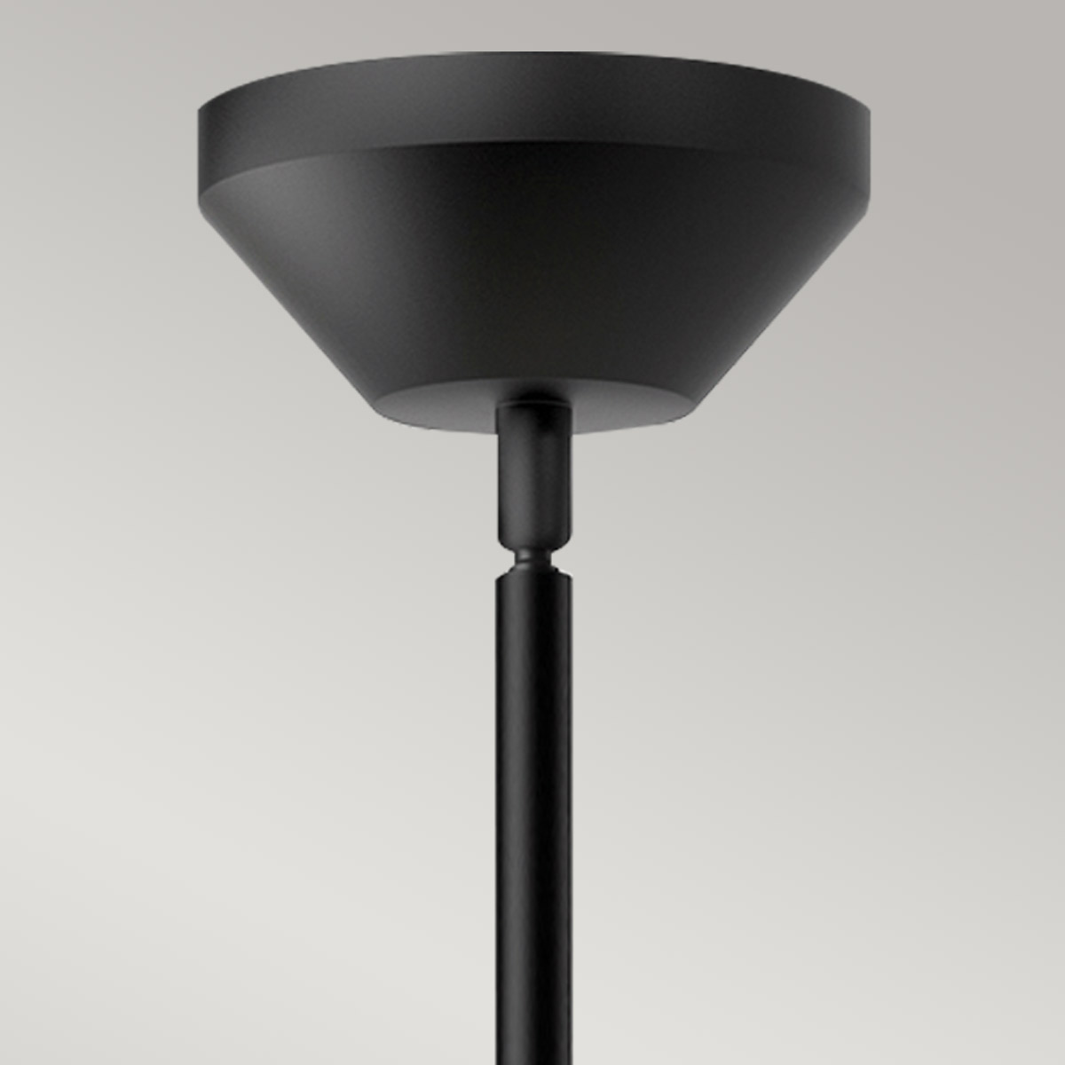Schwarze Mid-Century-Hängeleuchte mit Opalglas, Bild 4 Schwarze Mid-Century-Hängeleuchte mit Opalglas, Bild 4
