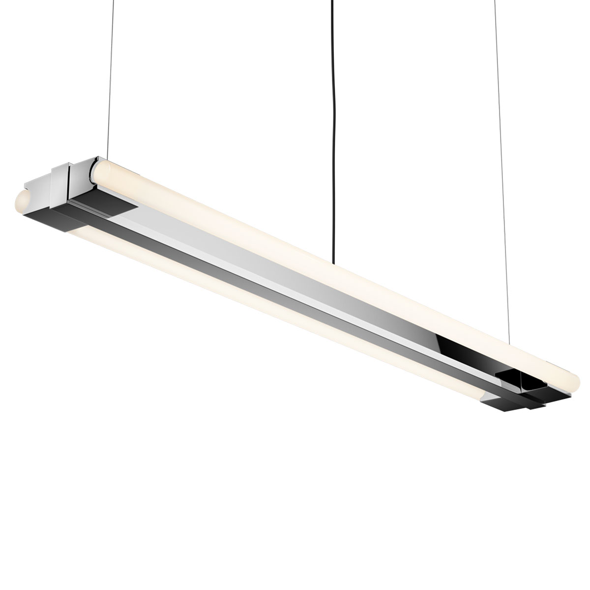 Elegante Röhren-Hängeleuchte für LED-Linienlampen, 100 cm Elegante Röhren-Hängeleuchte für LED-Linienlampen, 100 cm