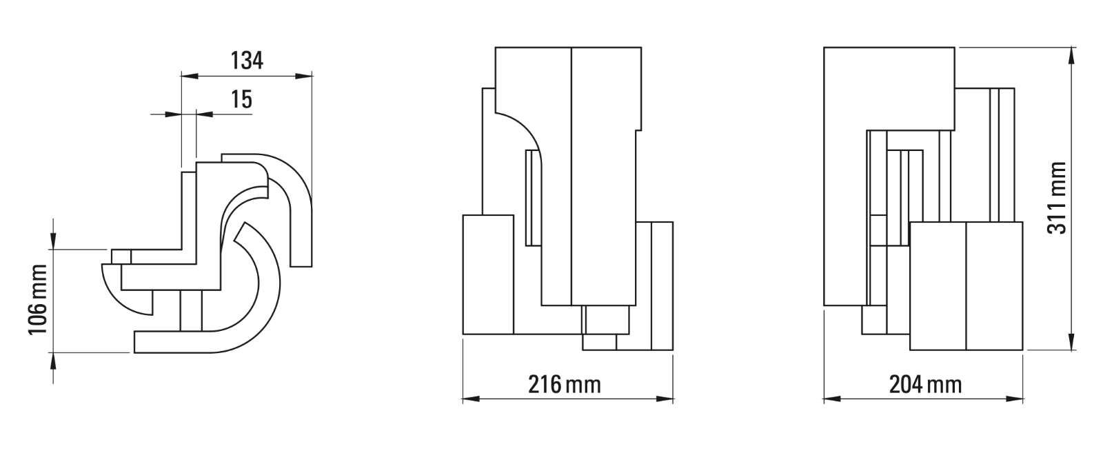 SOUL ANGLE Corner Wall Light with Gold Leaf, Fig. 13