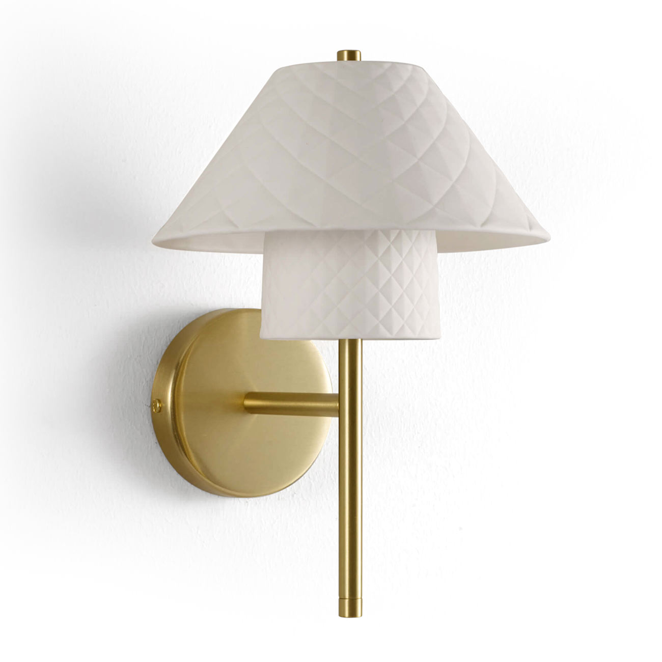 Elegante Wandleuchte mit Porzellan-Schirm OXFORD DOUBLE Elegante Wandleuchte mit Porzellan-Schirm OXFORD DOUBLE