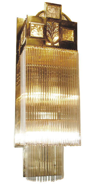 WIENER Jugendstil-Kristallglas-Wandleuchte II, Bild 4 WIENER Jugendstil-Kristallglas-Wandleuchte II, Bild 4