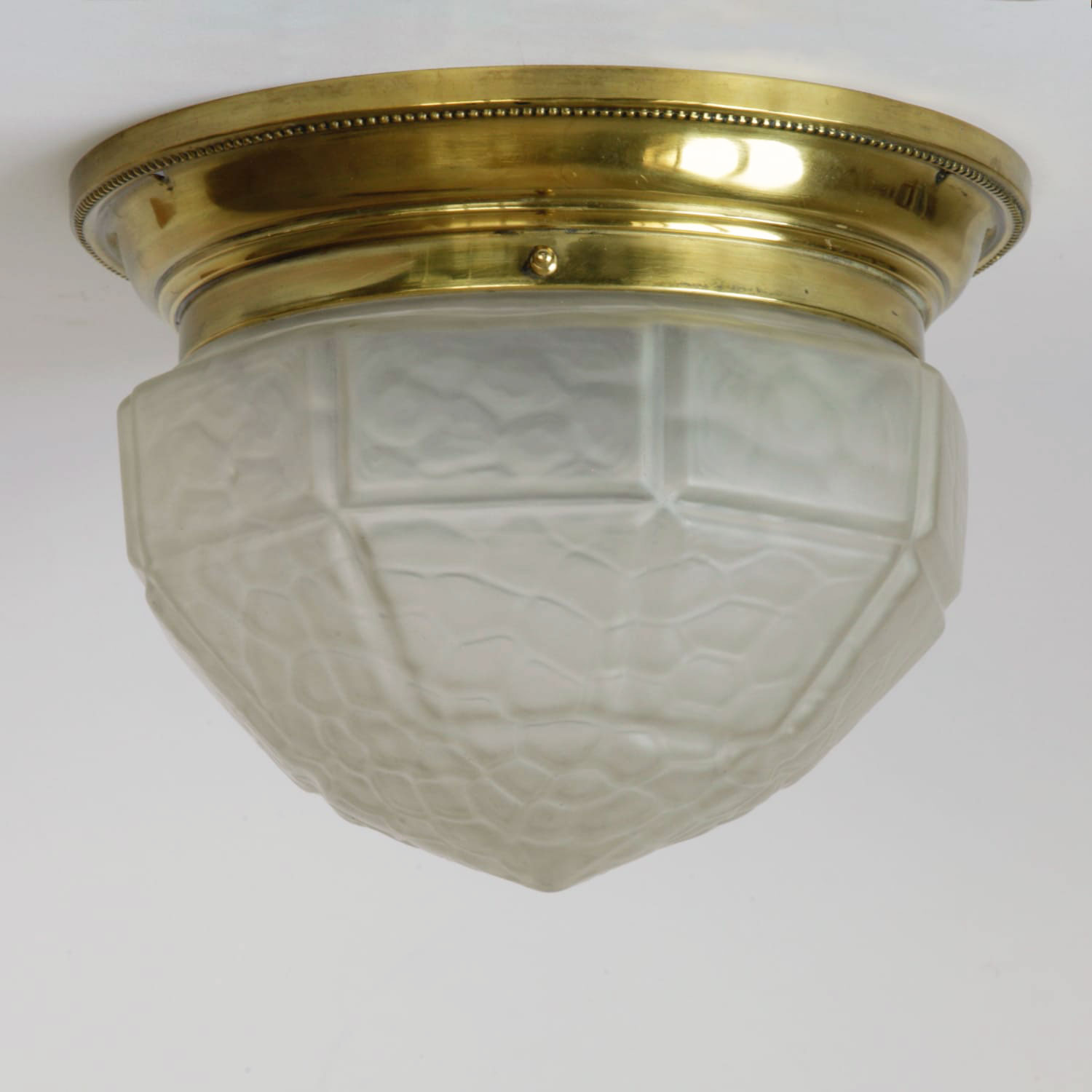 Antike Deckenleuchte aus Messing, um 1900-VERKAUFT Antike Deckenleuchte aus Messing, um 1900-VERKAUFT