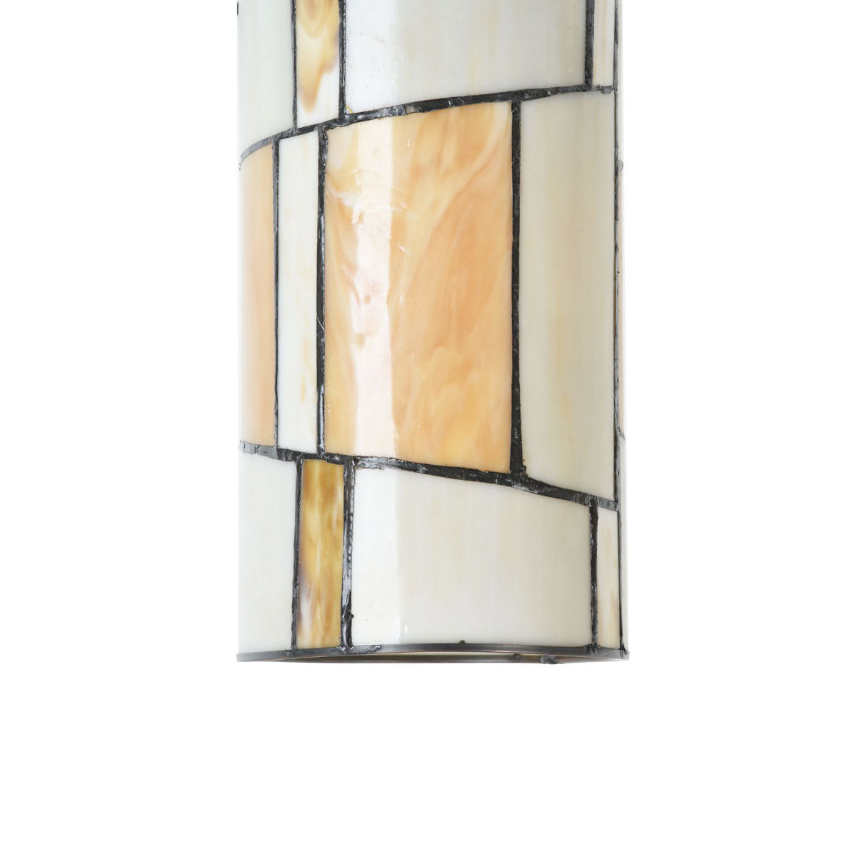 Kleine zylindrische Deckenleuchte aus Tiffany-Glas Ø 13 cm, Bild 5