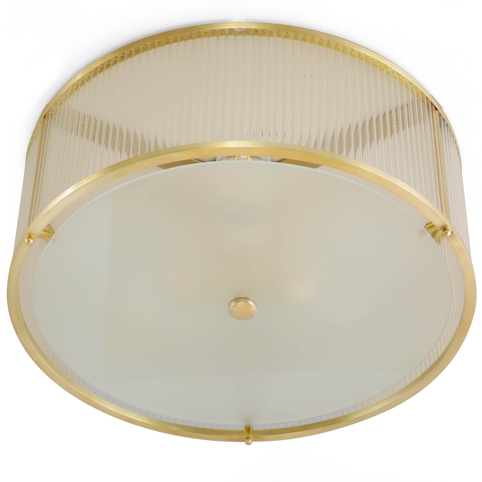 Runde Deckenleuchte MIAMI aus Messing und Kristall-Stäben, Ø 50 cm, Bild 5 Runde Deckenleuchte MIAMI aus Messing und Kristall-Stäben, Ø 50 cm, Bild 5