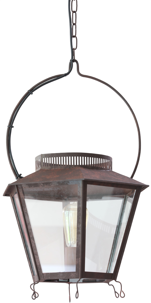 BRINVILLE Brass lantern from France