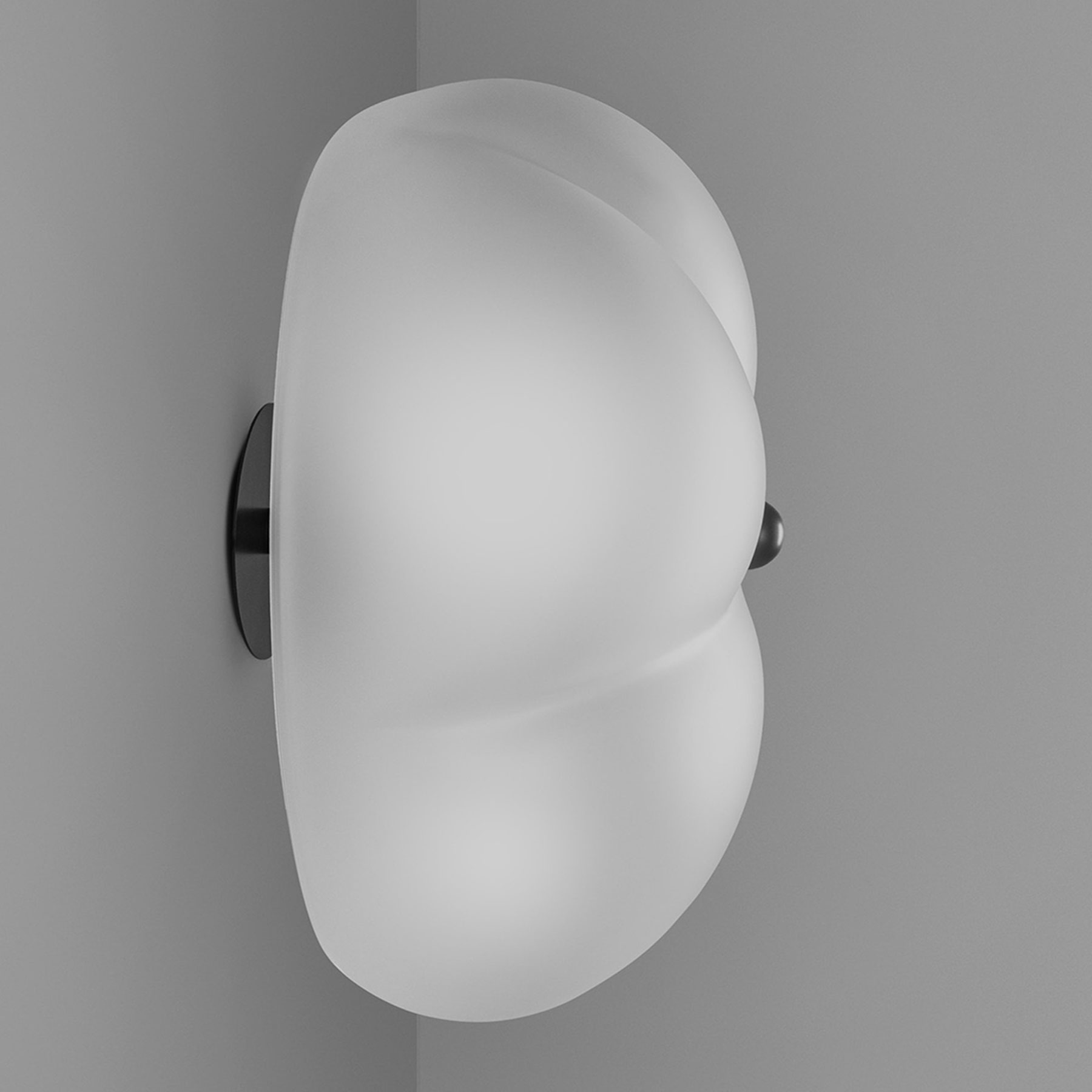 Design-Wandleuchte HANA mit großem Glasschirm im Kirschblüten-Design, Bild 9