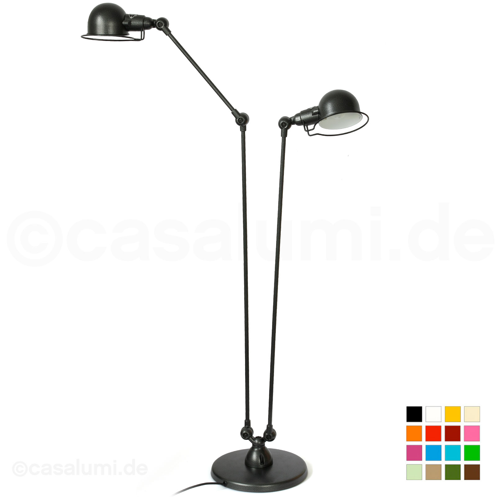 SIGNAL SI8380 Zweiarmige Doppel-Stehlampe, ideal als Leseleuchte SIGNAL SI8380 Zweiarmige Doppel-Stehlampe, ideal als Leseleuchte