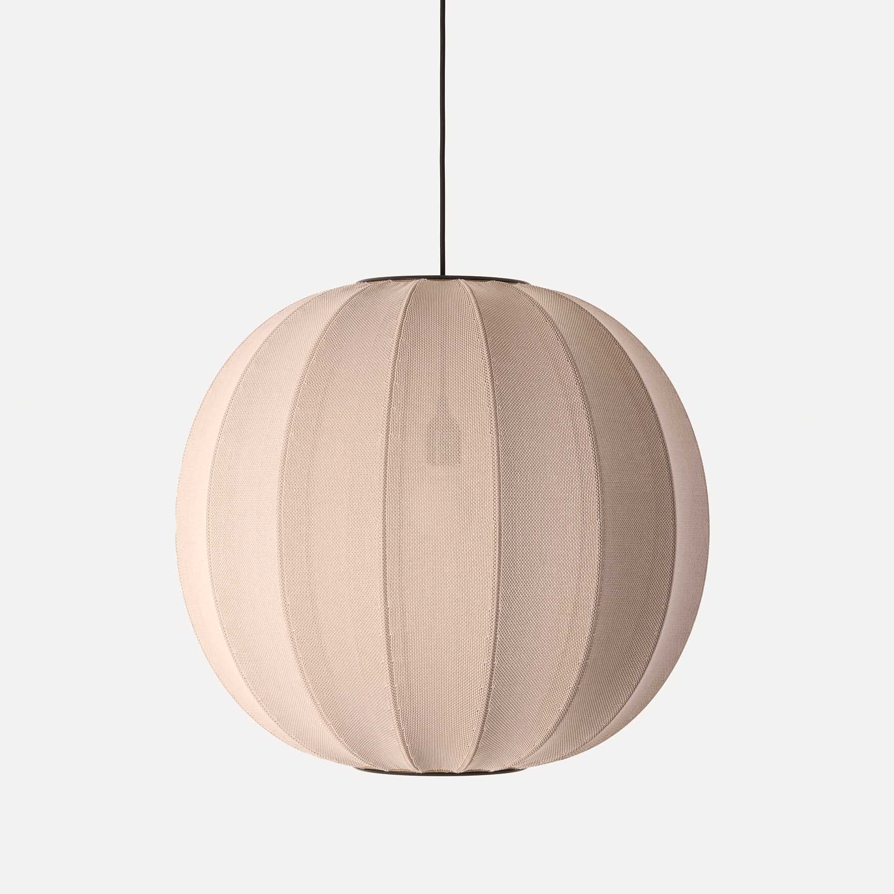 KNIT-WIT: Fabric Globe Pendant Light in the Lampion Looks, Sizes up to 75 cm KNIT-WIT: Fabric Globe Pendant Light in the Lampion Looks, Sizes up to 75 cm