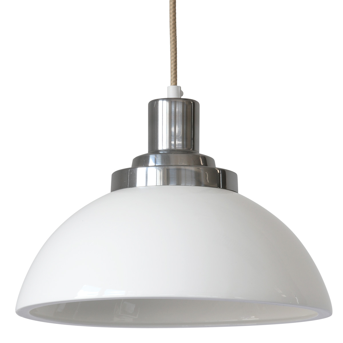 Porcelain shade pendant lamp from the COSMO manufactory