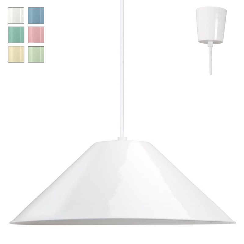 QUANTOR Simple sheet metal hanging lamp in cone shape QUANTOR Simple sheet metal hanging lamp in cone shape