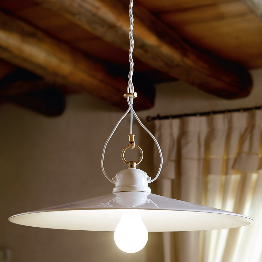 Simple Rustic Pendant Light from Italy TESA, Ø 42 cm Simple Rustic Pendant Light from Italy TESA, Ø 42 cm