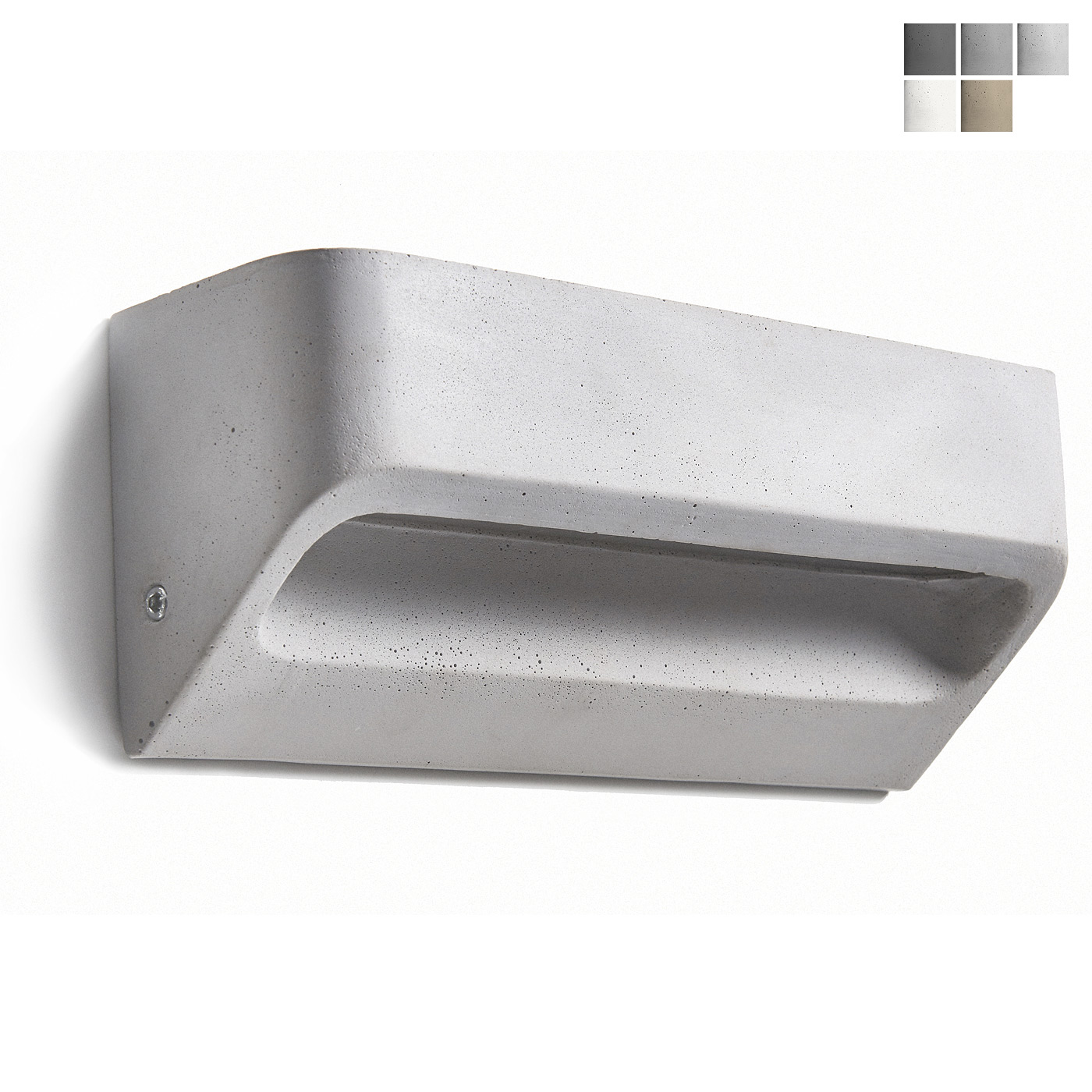 Flacher Wand-Fluter (nach unten) aus Beton Flacher Wand-Fluter (nach unten) aus Beton