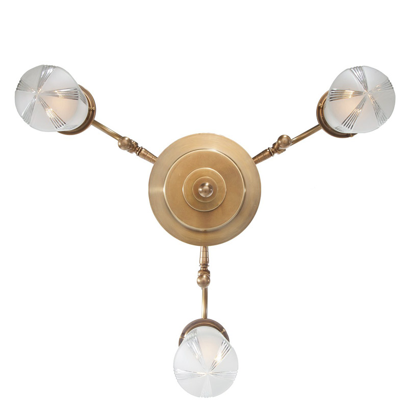 Dreiarmiger Art déco-Leuchter ALTO ADIGE, Bild 4 Dreiarmiger Art déco-Leuchter ALTO ADIGE, Bild 4