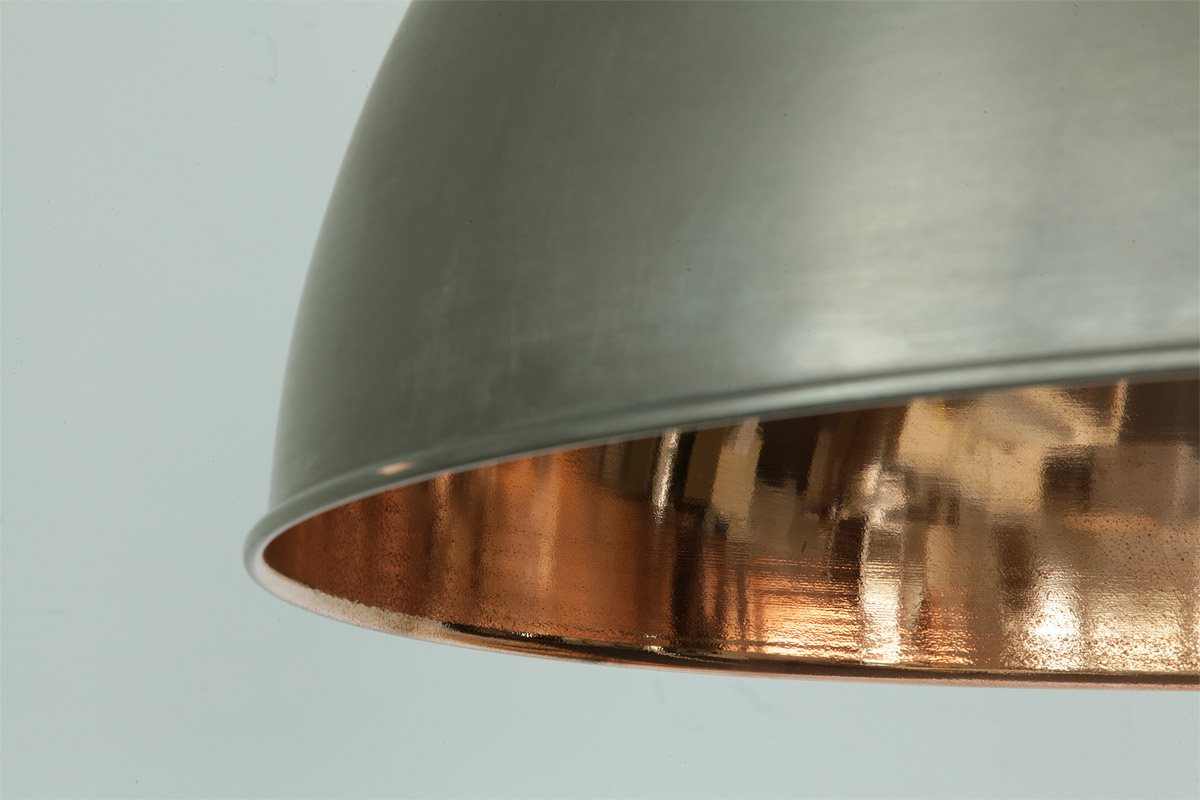 Sehr große Kupfer-Pendelleuchte mit Ø 60 cm, Bild 3 Sehr große Kupfer-Pendelleuchte mit Ø 60 cm, Bild 3