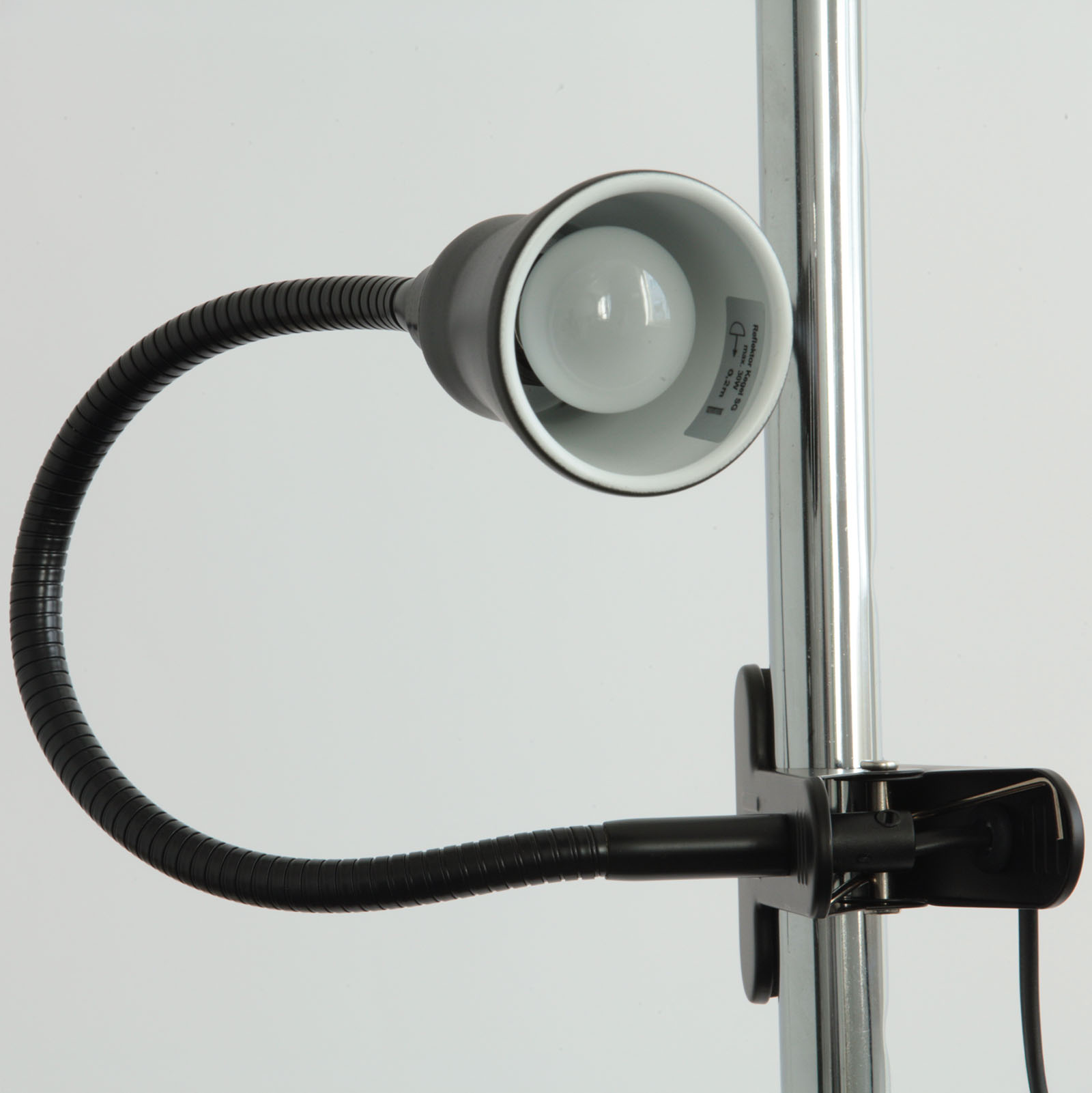 Flexible Spring Clamp Light with Conic Spotlight, Black, Fig. 2