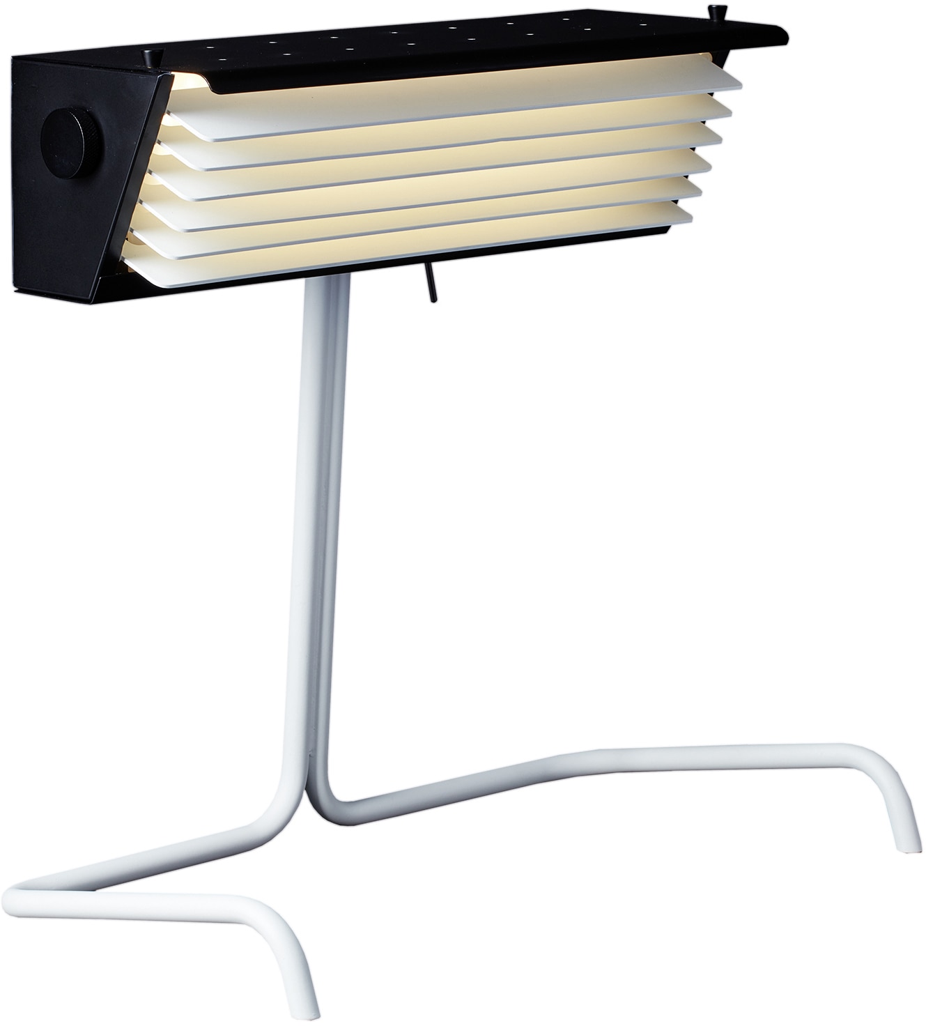 Mid Century Tischleuchte BINY mit Lamellen