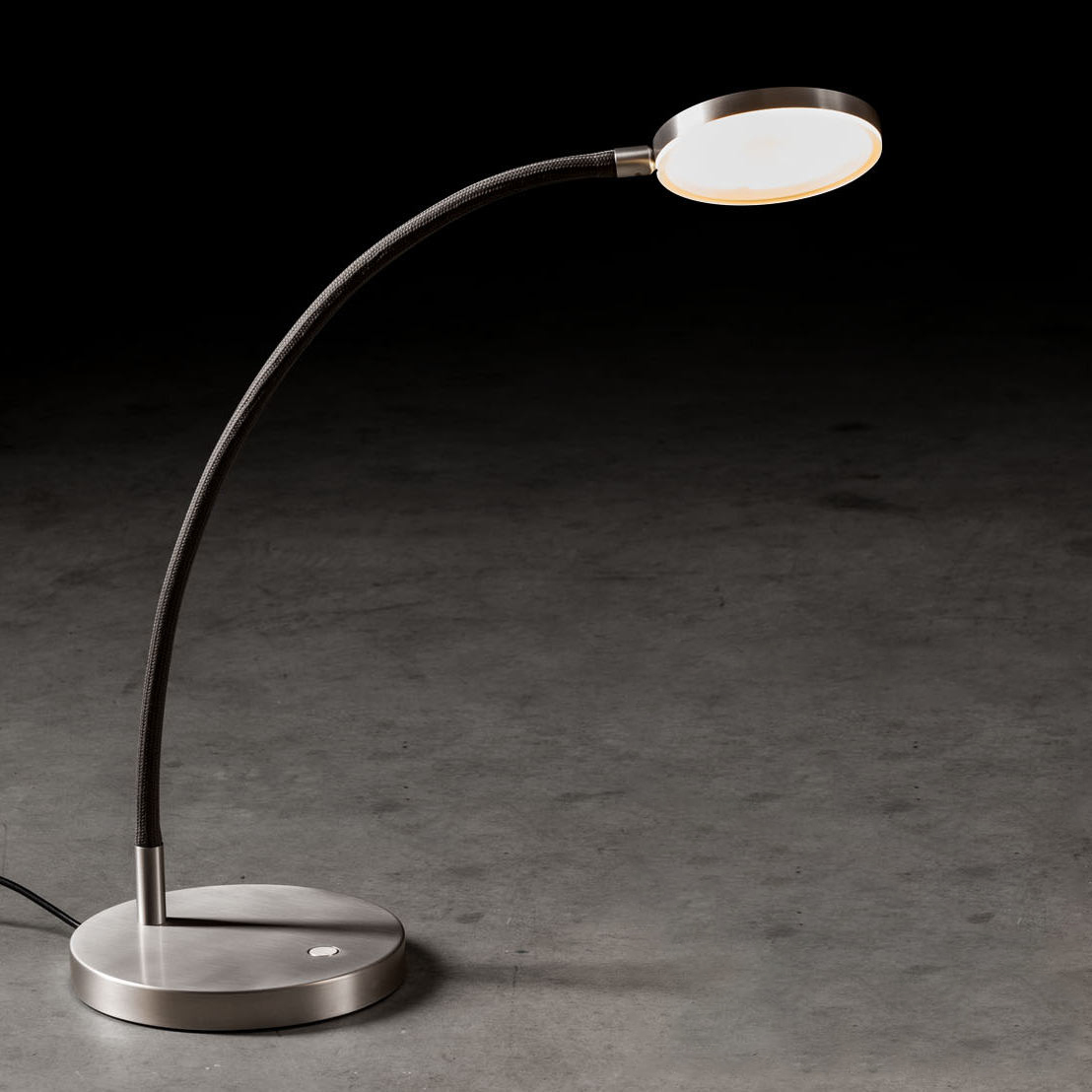 Flex arm table light / reading light FLEX T/K with round base or table clamp