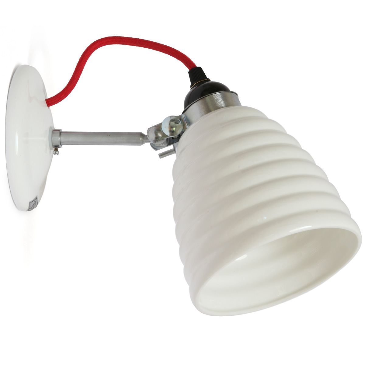 Wall light with stepped porcelain shade HECTOR BIBENDUM